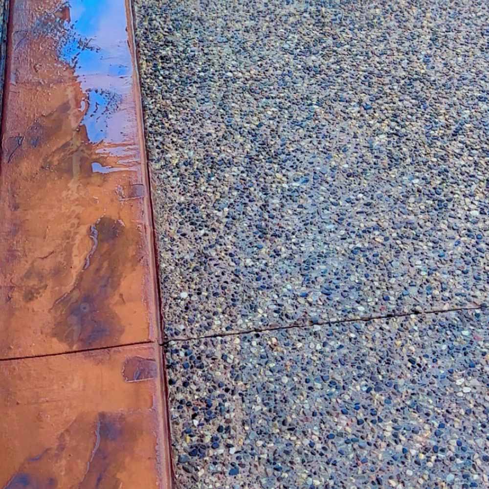 Professional exposed aggregate concrete installation in the GTA.