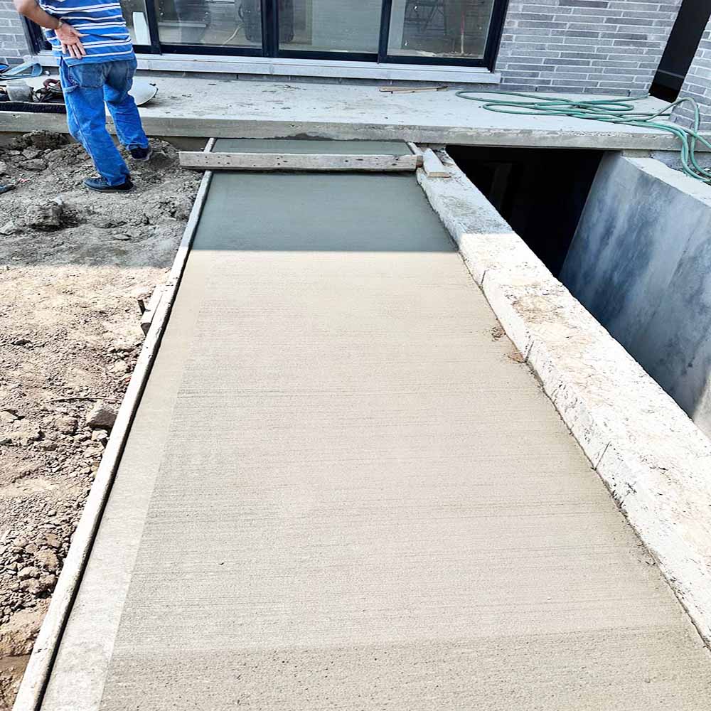 High-quality plain concrete surface with no color or border, showing a clean and smooth finish for renovation projects.