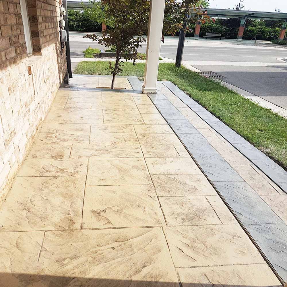 Custom Stamped Concrete with Border GTA