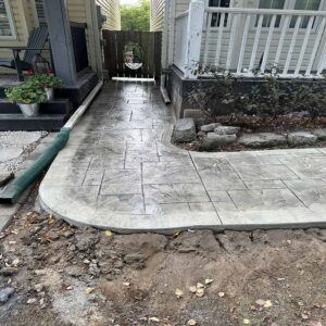 Modern stamped concrete work in the Greater Toronto Area.