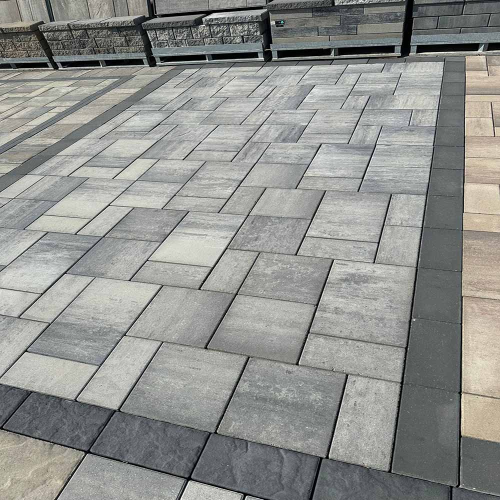 Large format interlocking pavers for a contemporary look.
